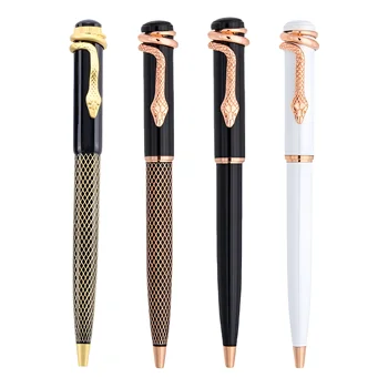 0,5 мм шариковая ручка Модный Дизайн Высококачественная Цельнометаллическая Шариковая Ручка В Форме Змеи Для Деловых Мужчин, Офисная Подарочная Ручка Для Руководителей