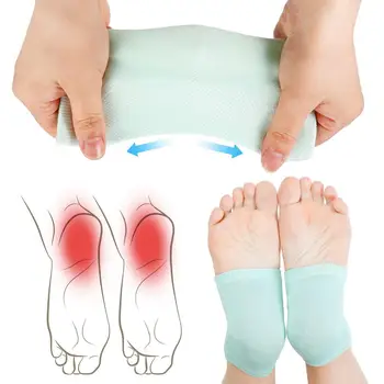 1 Пара силиконовых увлажняющих гелевых носков для пяток С защитой от растрескивания, Подкладочные Носки для пяток, Хлопковые Мягкие эластичные силиконовые носки для ухода за ногами, Защита пятки