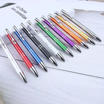 20шт 1шт Металлические Шариковые Ручки Push Creative Small Gifts для Студентов Рекламные Ручки Алюминиевые Стержневые Ручки
