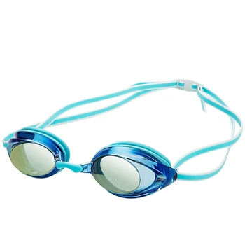 2X Профессиональные очки для плавания для детей, взрослых, гоночная игра, очки для плавания, противотуманные очки, очки для плавания, Голубое озеро