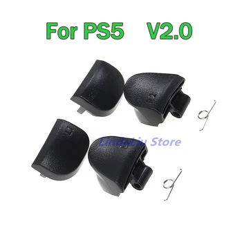 30 комплектов Черных Кнопок Запуска Геймпада L1 R1 L2 R2 + Пружины Запасные части для PlayStation 5 PS5 V2.0 Геймпад Контроллер