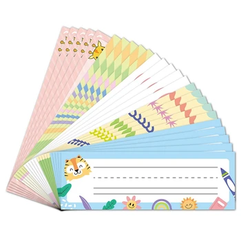 75шт этикеток для тетрадей, именная табличка, на которой можно написать самоклеящиеся наклейки из клейкой бумаги