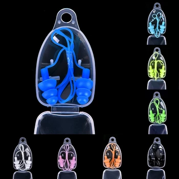 8 Цветов Универсальных мягких силиконовых беруш для плавания Беруши Аксессуары для бассейна Водные виды спорта Беруши для плавания 1 пара