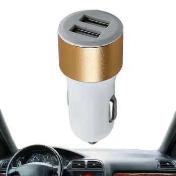 Автомобильное зарядное устройство USB C 12-24 В Универсальный автомобильный адаптер для зарядки с двумя портами Стабильный автомобильный адаптер USB-розетки Удобная зажигалка USB C Автомобильный