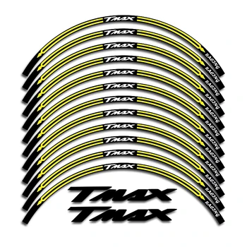 Аксессуары для мотоциклов T-MAX, Светоотражающие наклейки на колеса для YAMAHA Tmax 530 500 560