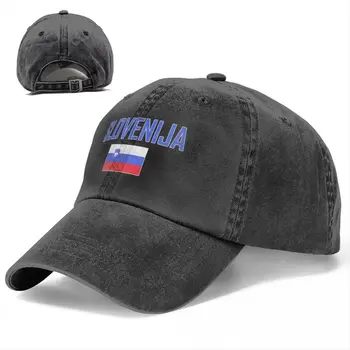 Бейсболки с флагом Словении, унисекс, мягкая кепка-кепка, модная джинсовая шляпа, Винтажная Регулируемая шляпа для папы