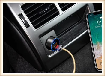 В автомобиле есть Многофункциональное автоматическое Зарядное Устройство Dual USB для Ford Falcon Everest S-MAX Escort SVT Reflex Freestar F150