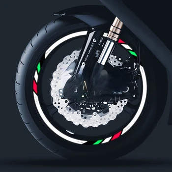 высококачественная наклейка на колесо мотоцикла, светоотражающий обод в полоску для Piaggio Medley 150