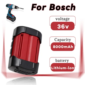 Для Bosch 36V 8.0AH Литий-Ионная Аккумуляторная Батарея BAT810 BAT840 D-70771 BAT836 BAT818 2607336003 Запасные Батареи Для Инструментов