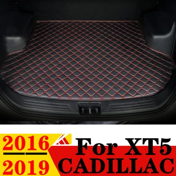 Коврик Для Багажника Автомобиля Cadillac XT5 2019 2018 2017 2016 Плоская Сторона Задняя Защита Груза Ковер Вкладыш Крышка Задний Багажник Накладка Для Поддона Автозапчасти