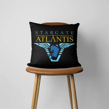 Логотип Stargate Atlantis-Наволочка для Дивана, Наволочка для Подушки, Сиденья, Автомобильная Наволочка, Украшение для дома, 487