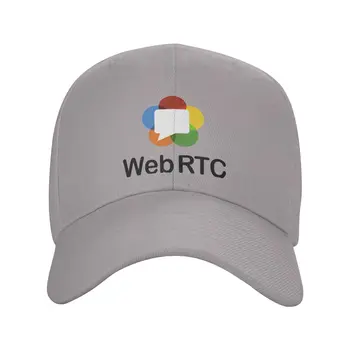 Логотип WebRTC Модная качественная джинсовая кепка Вязаная шапка Бейсболка