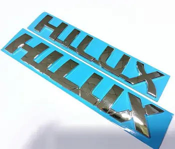 Логотип автомобиля с английскими буквами HILUX подходит для модифицированных автомобильных наклеек Hailax, логотипа багажника, наклейки на кузов