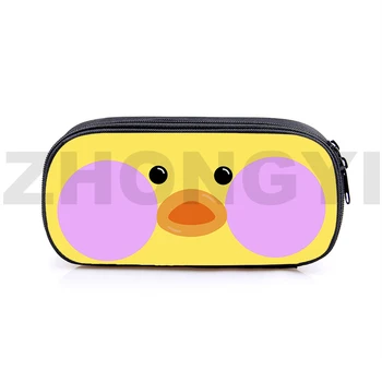 Милые девушки, 3D пенал Lalafanfan Duck, Студенческая сумка для хранения канцелярских принадлежностей, пенал для ручек, косметички в корейском стиле, дорожная косметичка