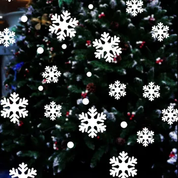 Наклейки на Стену И Окно Ангел Снежинка Рождество Рождественские Виниловые Художественные Украшения Наклейки Рождественские Украшения Наклейки