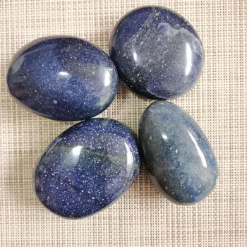 Натуральный голубой песчаник, кварцевый кристалл, полированные минералы, целебный пальмовый камень Для украшения подарков на вечеринку