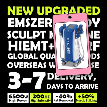 Новинка 2024 года в миостимуляторе Sculpt Hi-EMT EMSzero 6500W, Высокоинтенсивный электромагнитный тренажер для похудения NEO