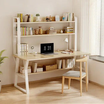 Официальный Оптовый стол Aoliviya Комбинация книжных полок Встроенный Компьютерный стол с выдвижным ящиком Простая Домашняя спальня Студенческий кабинет