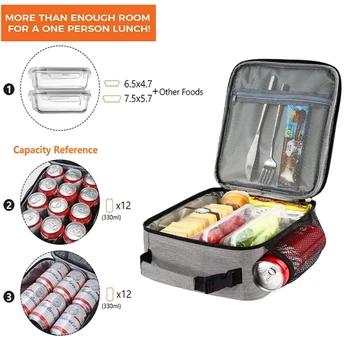 Переносная термосумка для ланча, сумка-холодильник для пикника, изолированная коробка для еды и напитков, портативная походная водонепроницаемая сумка для ланча