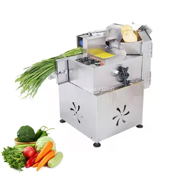 Полностью автоматическая машина для нарезки мяса с двойной головкой, маринованных овощей, шинкованного картофеля, редиса и овощерезки