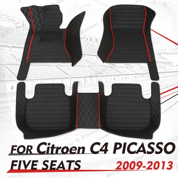 Пользовательские автомобильные коврики для Citroen C4 PICASSO (ПЯТИМЕСТНЫЕ) 2009 2010 2011 2012 2013 автомобильные накладки для ног автомобильные