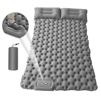 Портативный Водонепроницаемый Коврик для 2 человек с воздушной подушкой Надувной Матрас Дорожный коврик для пеших прогулок Снаряжение для пляжного сна