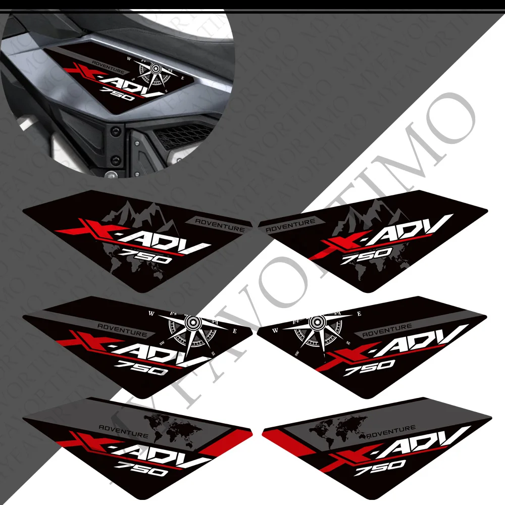 Накладка на Бак Для Honda X-ADV XADV X ADV 750 Наклейки Для Мотоциклов, Комплект Защитных Наклеек, Коленные Колеса, Корпус, Крыло, Оболочка 2021-2024